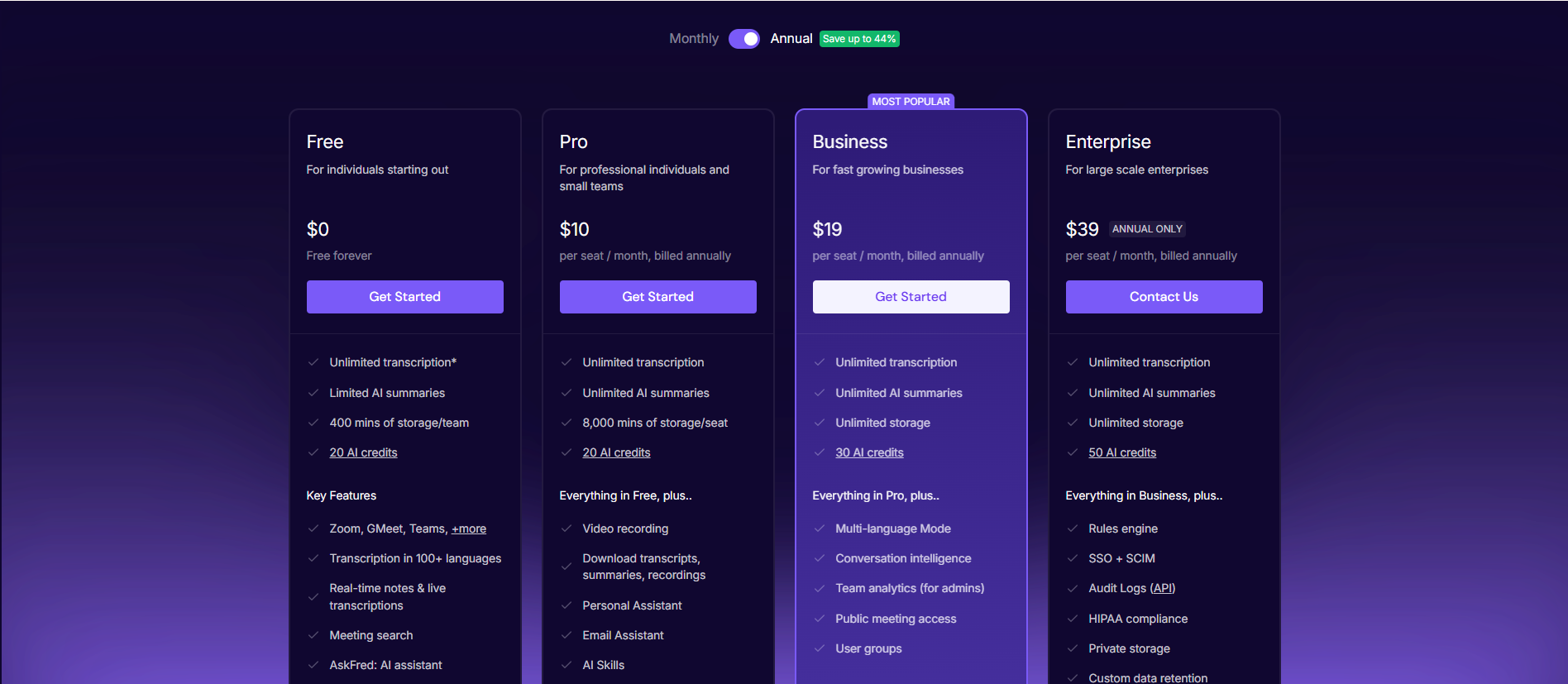 Fireflies.ai: Best for Sales and CRM Workflows
