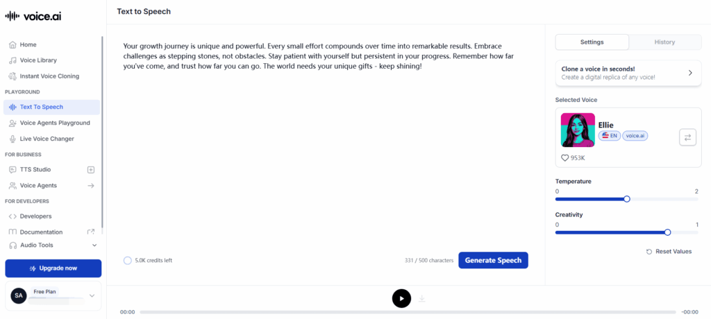 Voice.ai Text to Speech