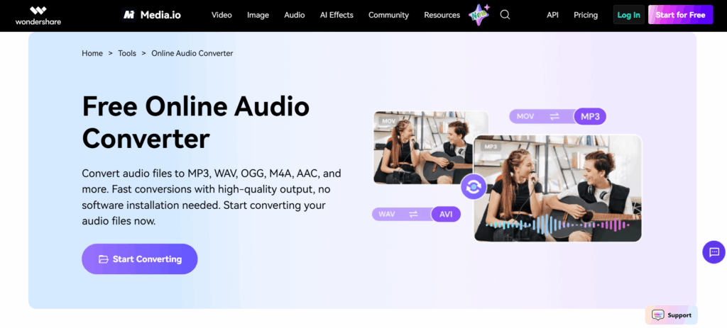Media.io - Best for Converter Plus Extra Media Tools