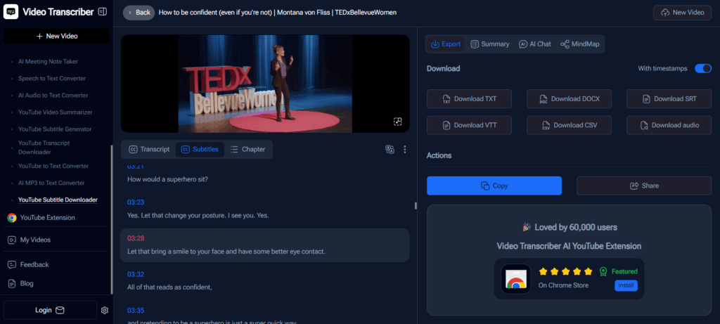 Video Transcriber AI — Best for High-Accuracy SRT Output