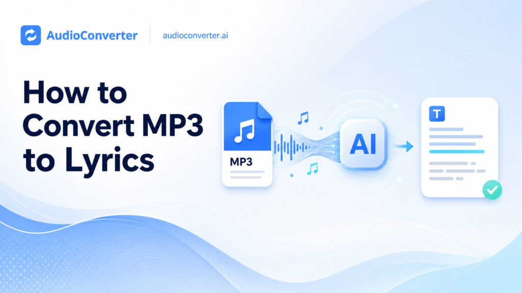 How to Convert MP3 to Lyrics: Clean Song Text in 4 Steps