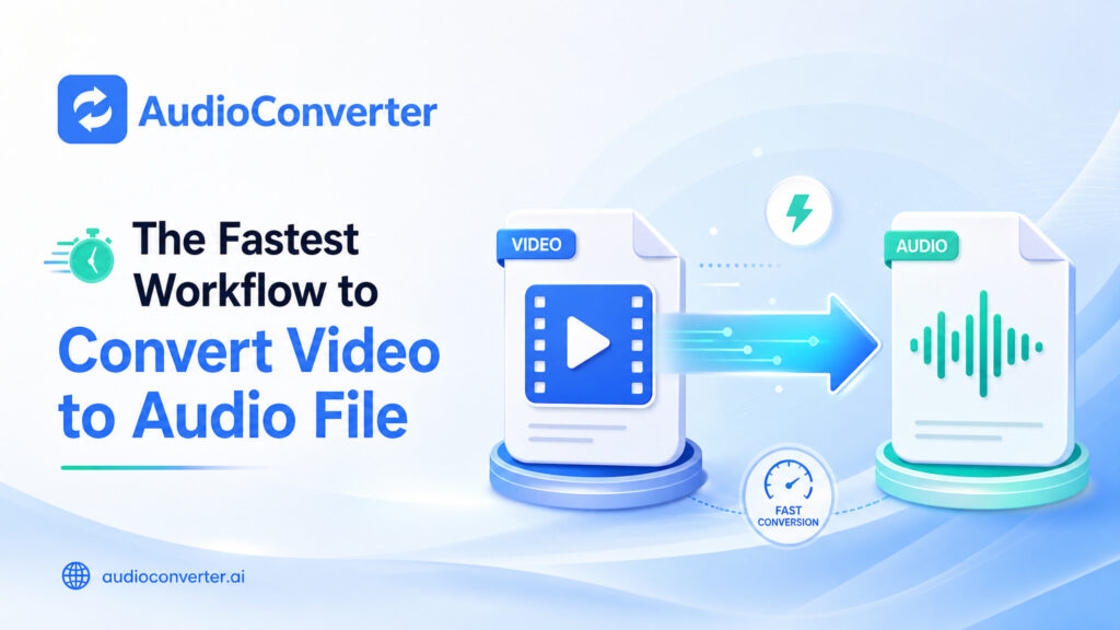 The Fastest Workflow to Convert Video to Audio File (3 Steps Only)