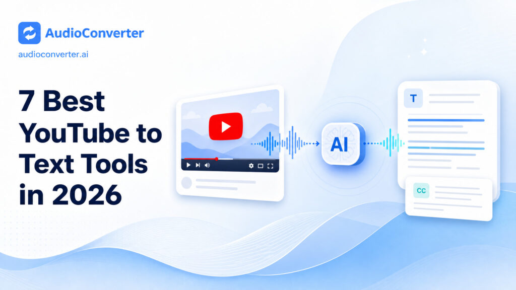 7 Best YouTube to Text Tools in 2026: Transcribe Any Video