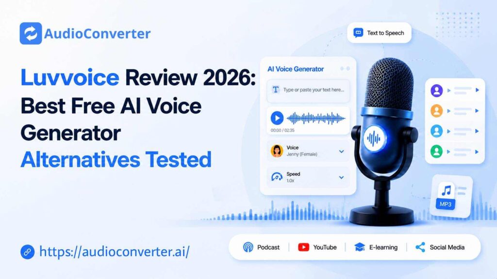 Luvvoice Review 2026: Best Free AI Voice Generator Alternatives Tested