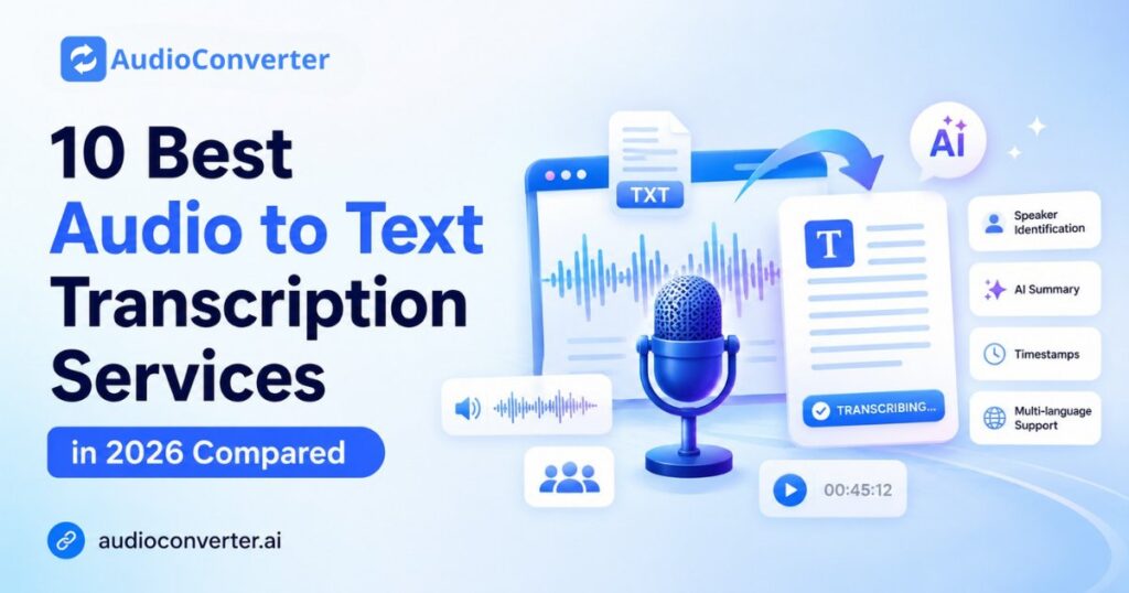 10 Best Audio to Text Transcription Services in 2026 Compared