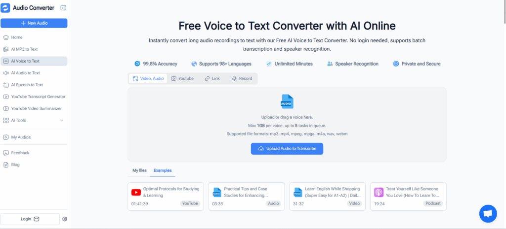 Audio Converter AI — Streamlined Transcription Without Complications