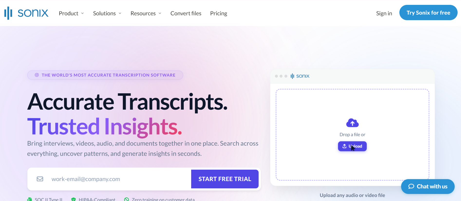 Sonix — Best for Professional Transcript Editing