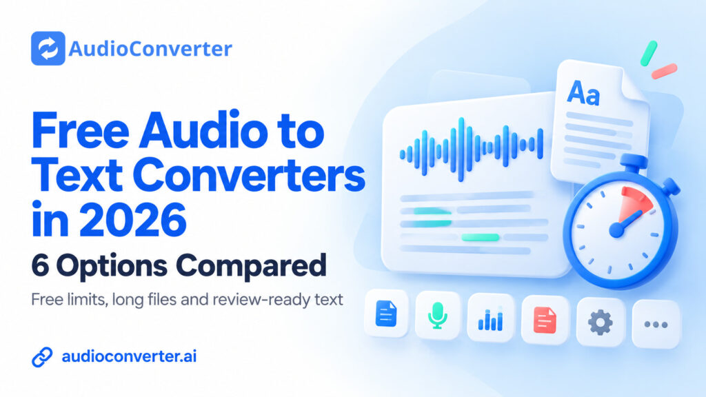 Free Audio to Text Converters in 2026: 6 Options Compared