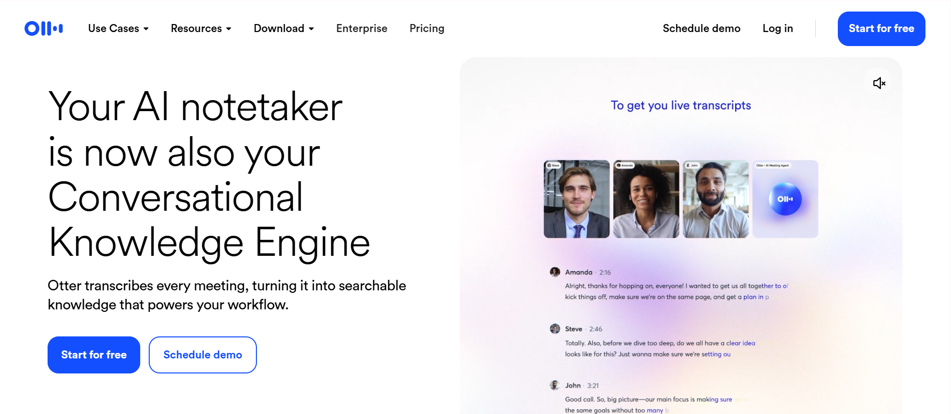Otter.ai: Best for Live Transcription and Collaborative Notes
