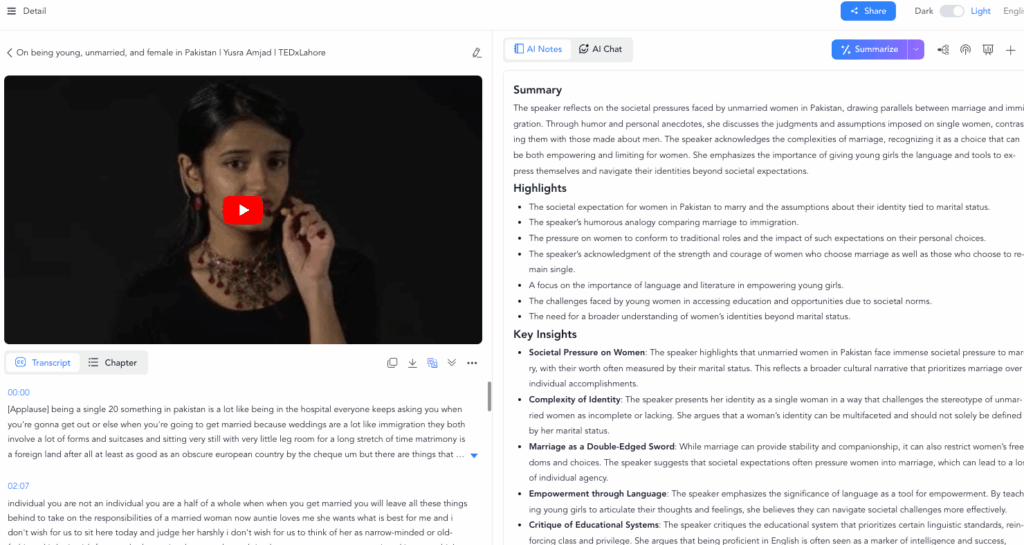 Tool 3: NoteGPT – Seamless Tool to Get YouTube Transcript & Sync with Notes