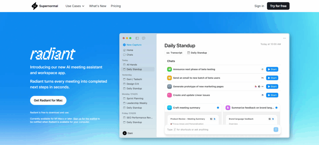 Supernormal — Best for Actionable Follow-Ups