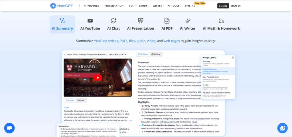 NoteGPT — Multi-Functional Creative Platform