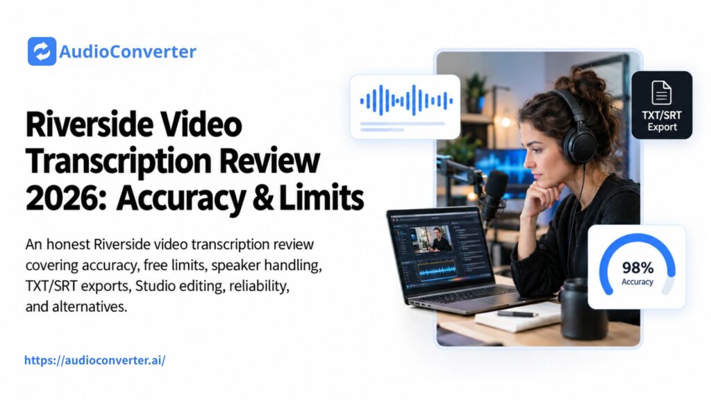 Riverside Video Transcription Review 2026: Accuracy & Limits
