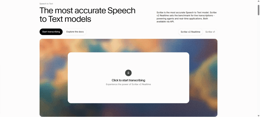 ElevenLabs – Best for High-Accuracy AI Speech Recognition