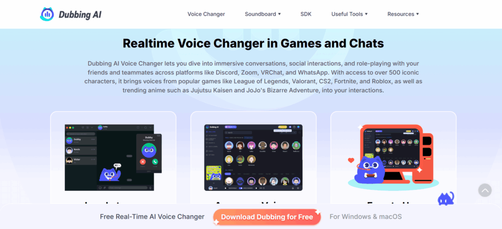 Dubbing AI - Best for Gaming and Streaming