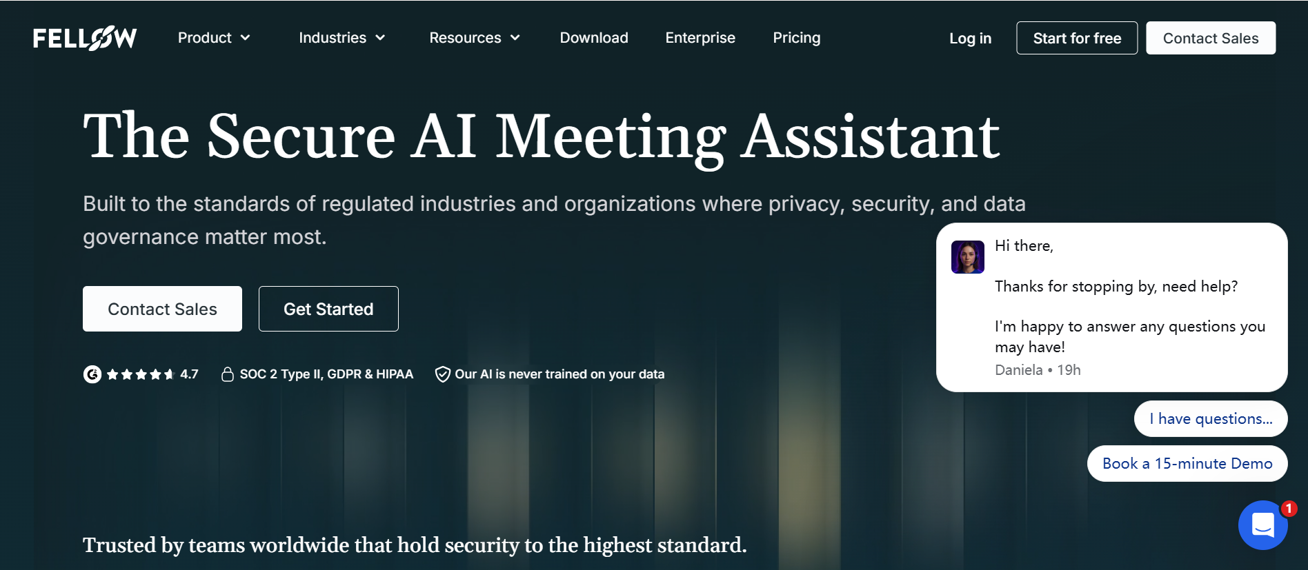 Fellow: Best for Privacy Controls and Regulated Teams