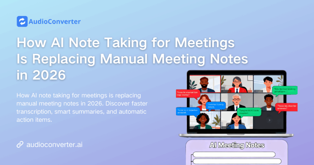 How AI Note Taking for Meetings Is Replacing Manual Meeting Notes in 2026