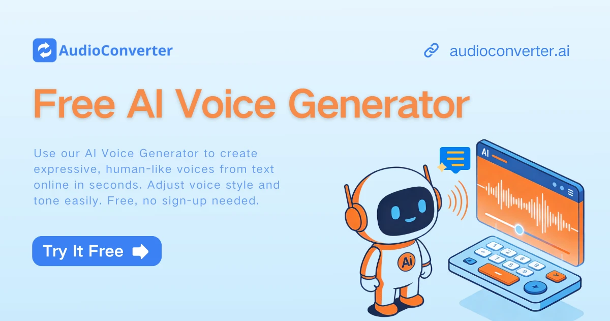 Free AI Voice Generator – Create Expressive Voices Online