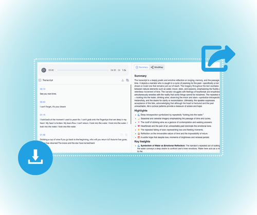 Step 3: Download Text & View Auto-Summary