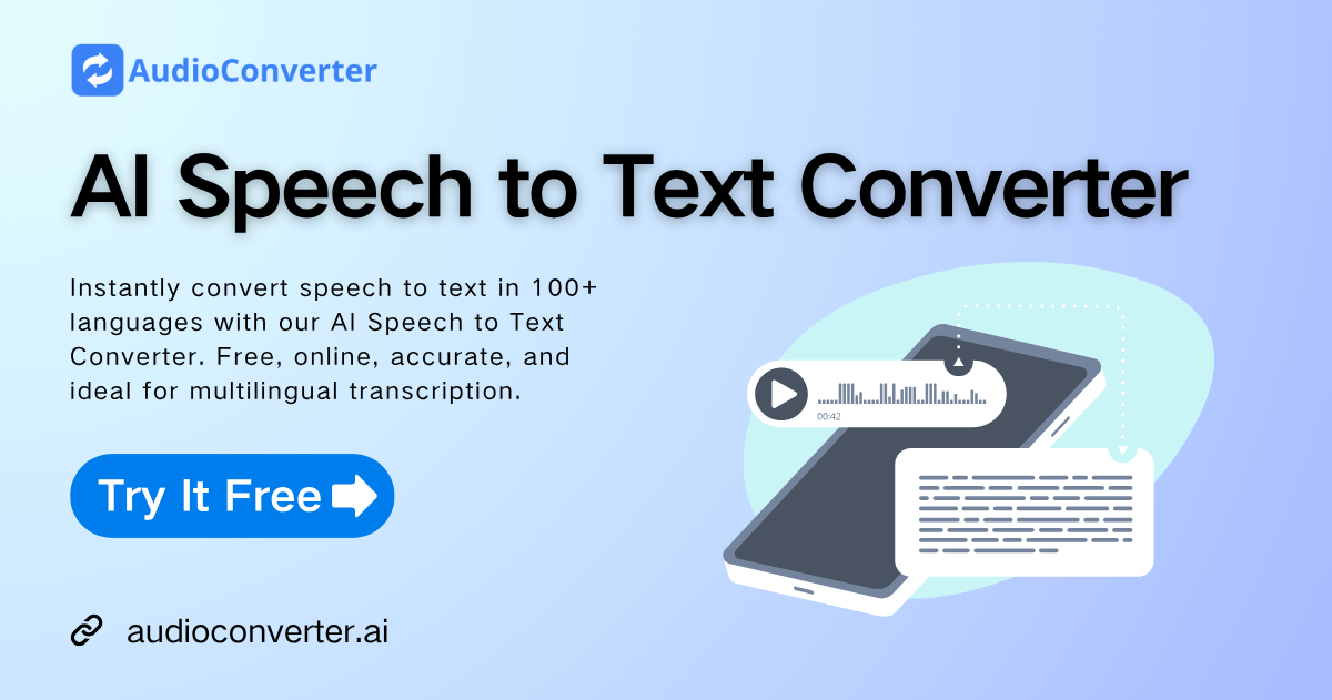 AI Speech to Text Converter – 100+ Languages Online Free