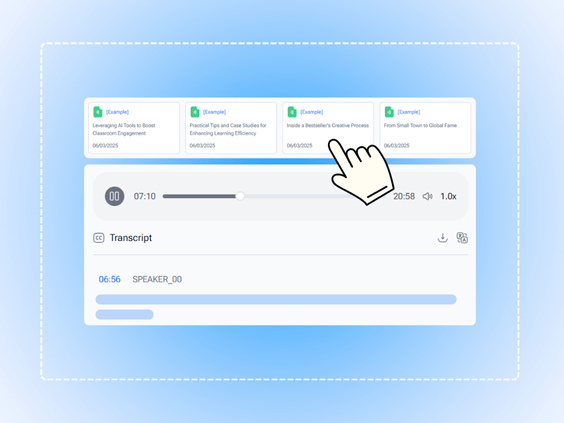 Step 2: AI Transcribes and Summarizes