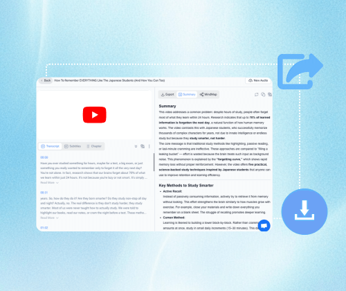 Step 3: Download Your Transcript Result